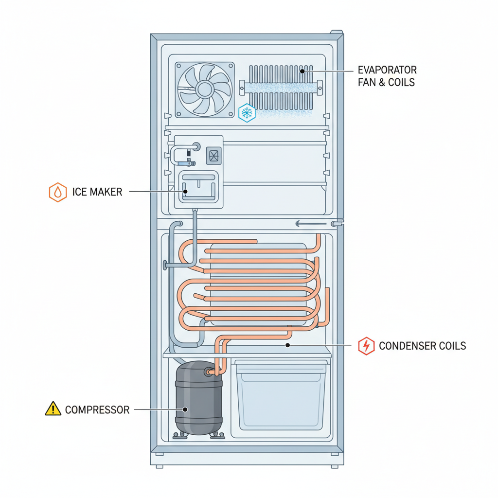 fridge parts make different sounds fridge parts make different sounds