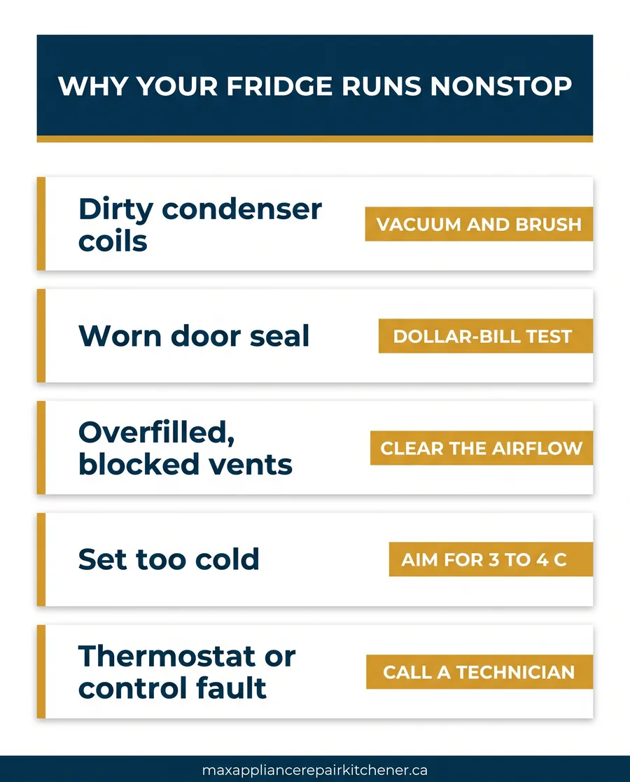 refrigerator running constantly in summer infographic refrigerator running constantly in summer infographic